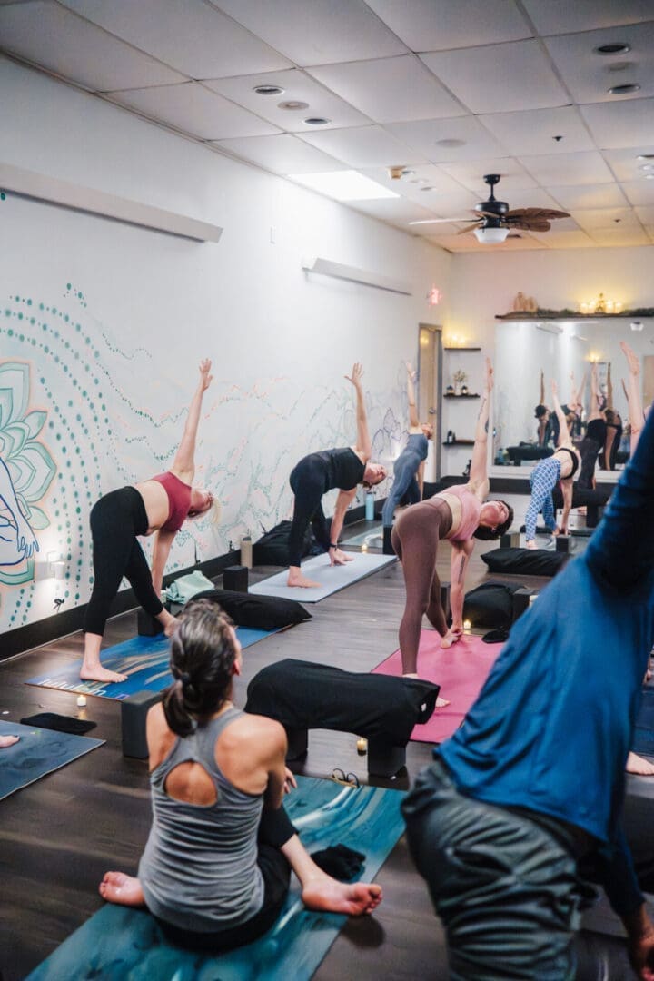 Infrared hot yoga room at Vitara